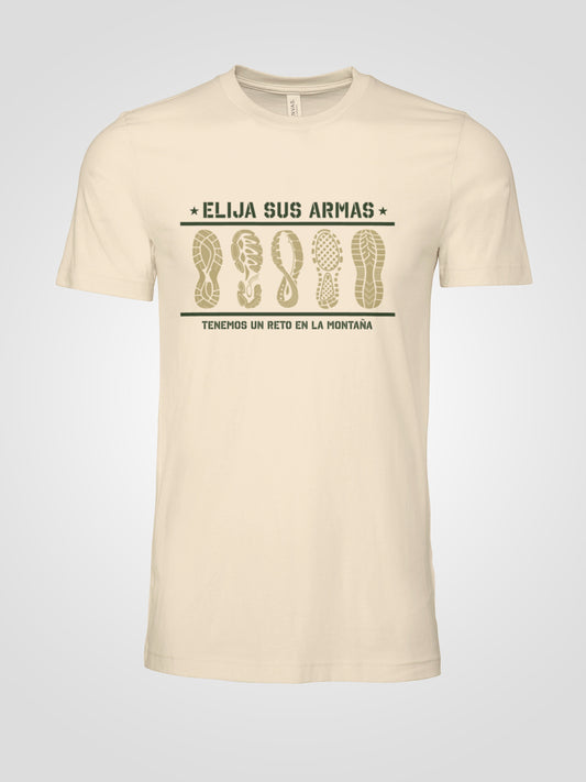 Camiseta "Escoja sus armas"