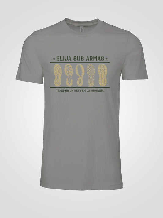 Camiseta "Escoja sus armas"