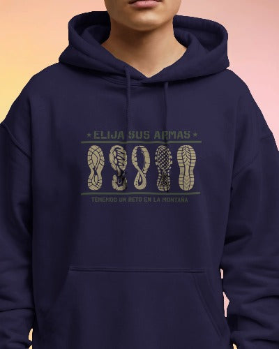 Sudadera con gorro /Escoja sus armas