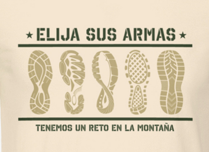 Camiseta "Escoja sus armas"